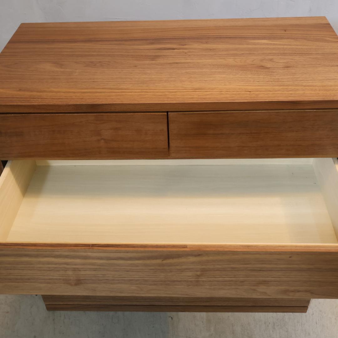 MUJI 無印良品 ウォールナット材 4段チェスト シンプル ナチュラルモダン