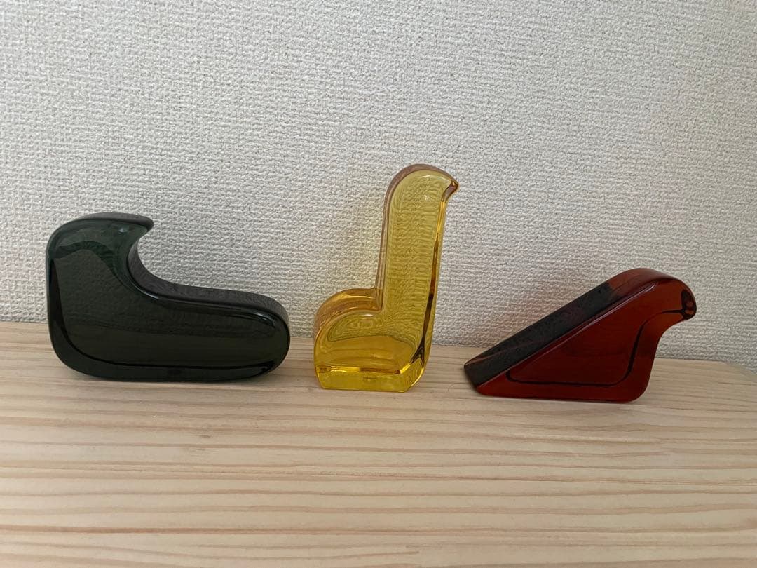 イッタラ×ミナ ペルホネン　ガラスバード　3個セット
