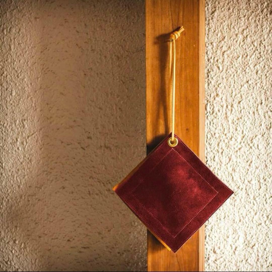 大きな革の鍋つかみ＆鍋敷き　２枚セット