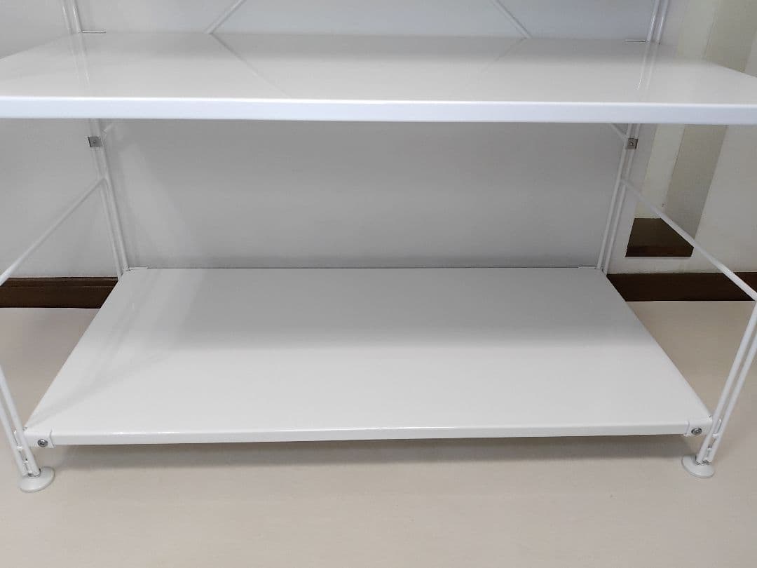 【無印良品】スチールユニットシェルフ・スチール棚セット・中 /ライトグレー(白)