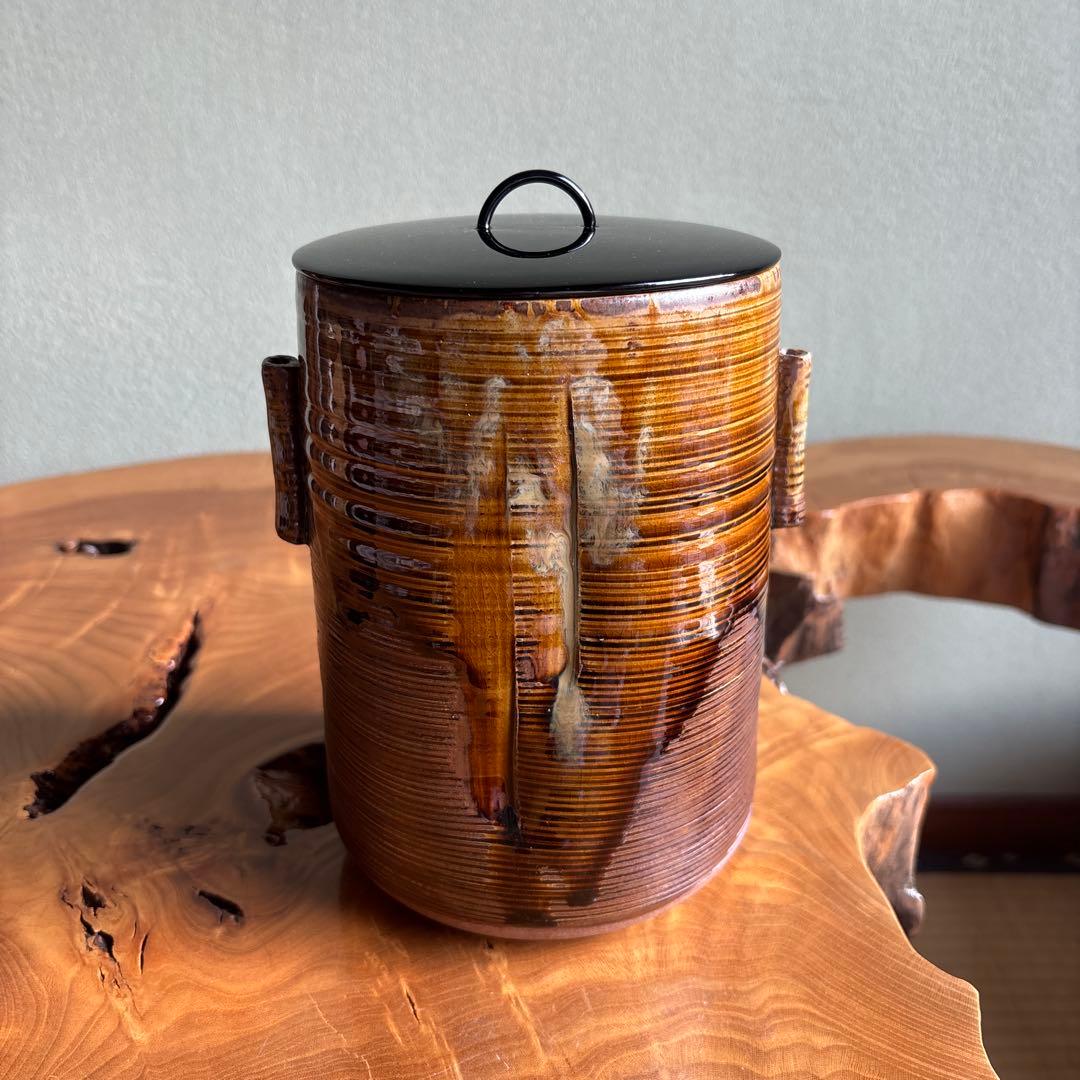 高取焼 水指 元永彰一作 茶道具 共箱