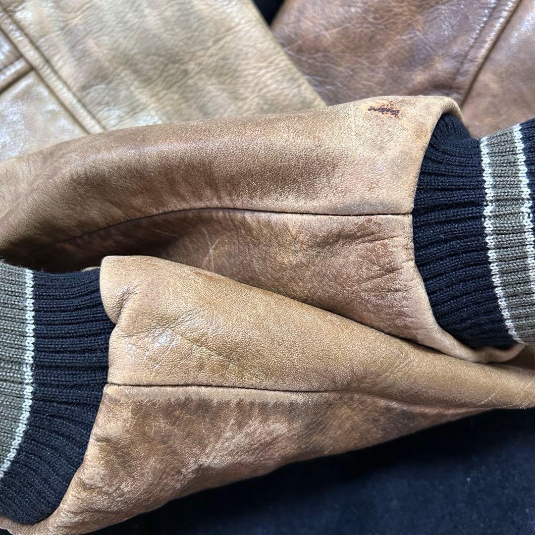 【専用】O'NEILL オニール【L】スタジャン バックロゴ レザー切替え 本革