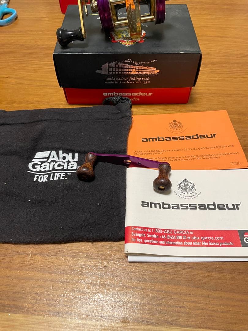 アブ　アンバサダー6500CDL限定品紫＆金078/200希少　雷魚