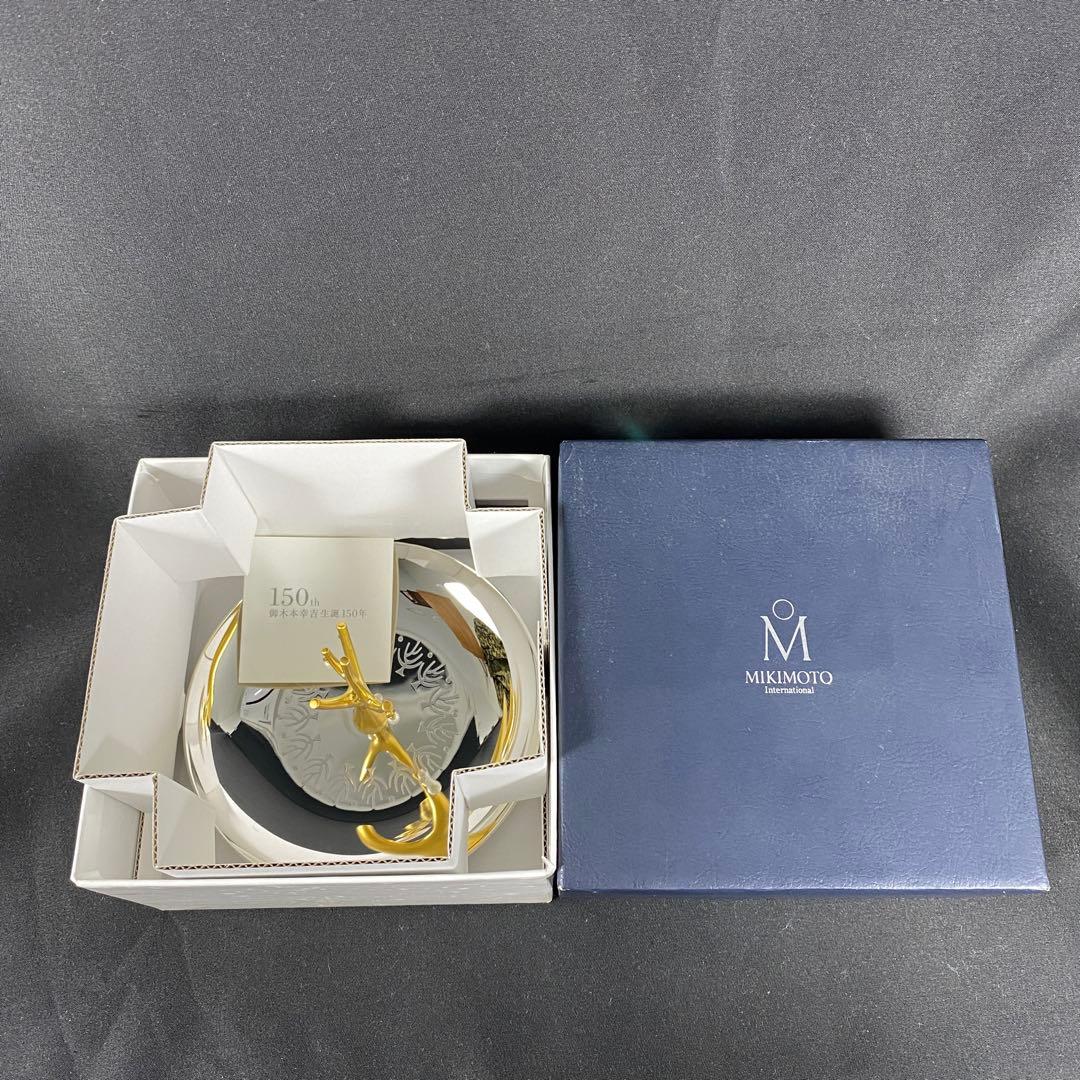美品 MIKIMOTO 150周年 ツリー型トレイ