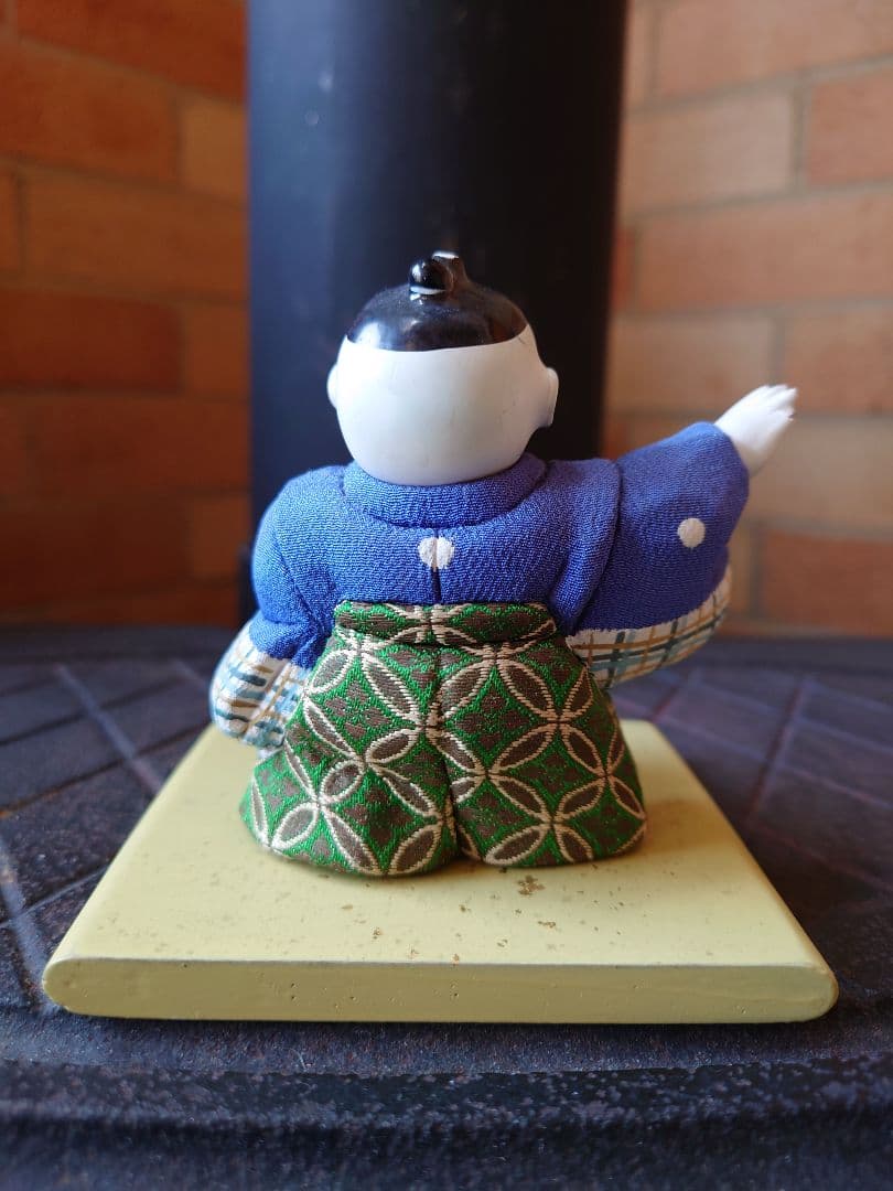 木目込人形　節分　寿凰作　共箱入　銘朱印　昭和初期　市松人形　御所人形　日本人形