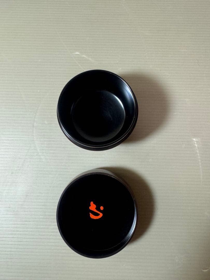 2872 黒飛亘作　溜塗　薬器　棗　未使用