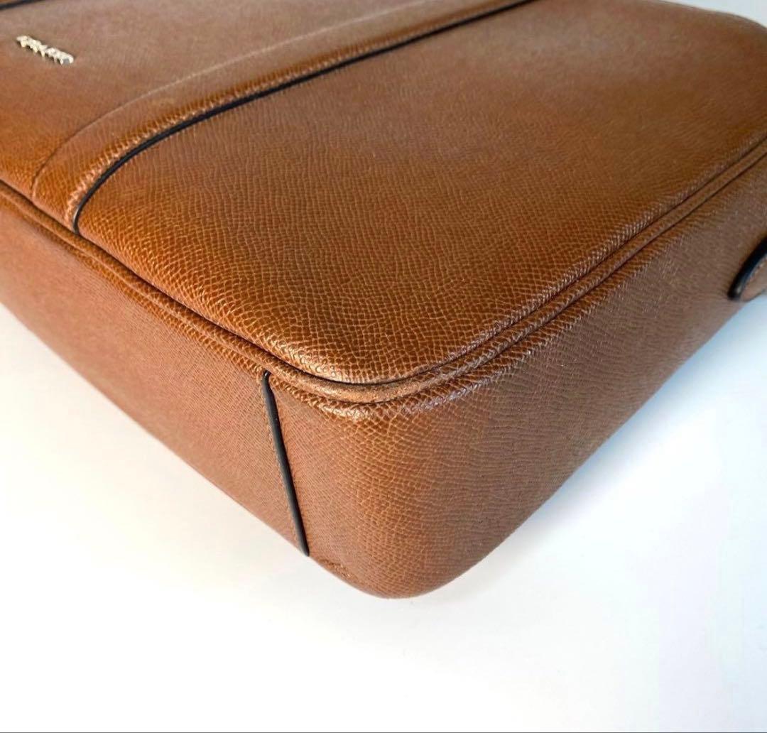 コーチ　COACH ブラウン ビジネスバッグ