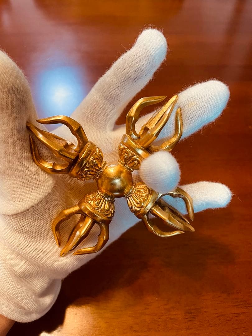 即日発送 新品チベット密教 カツマ 羯磨 十字 金剛杵 ダブルドルジェ 211g