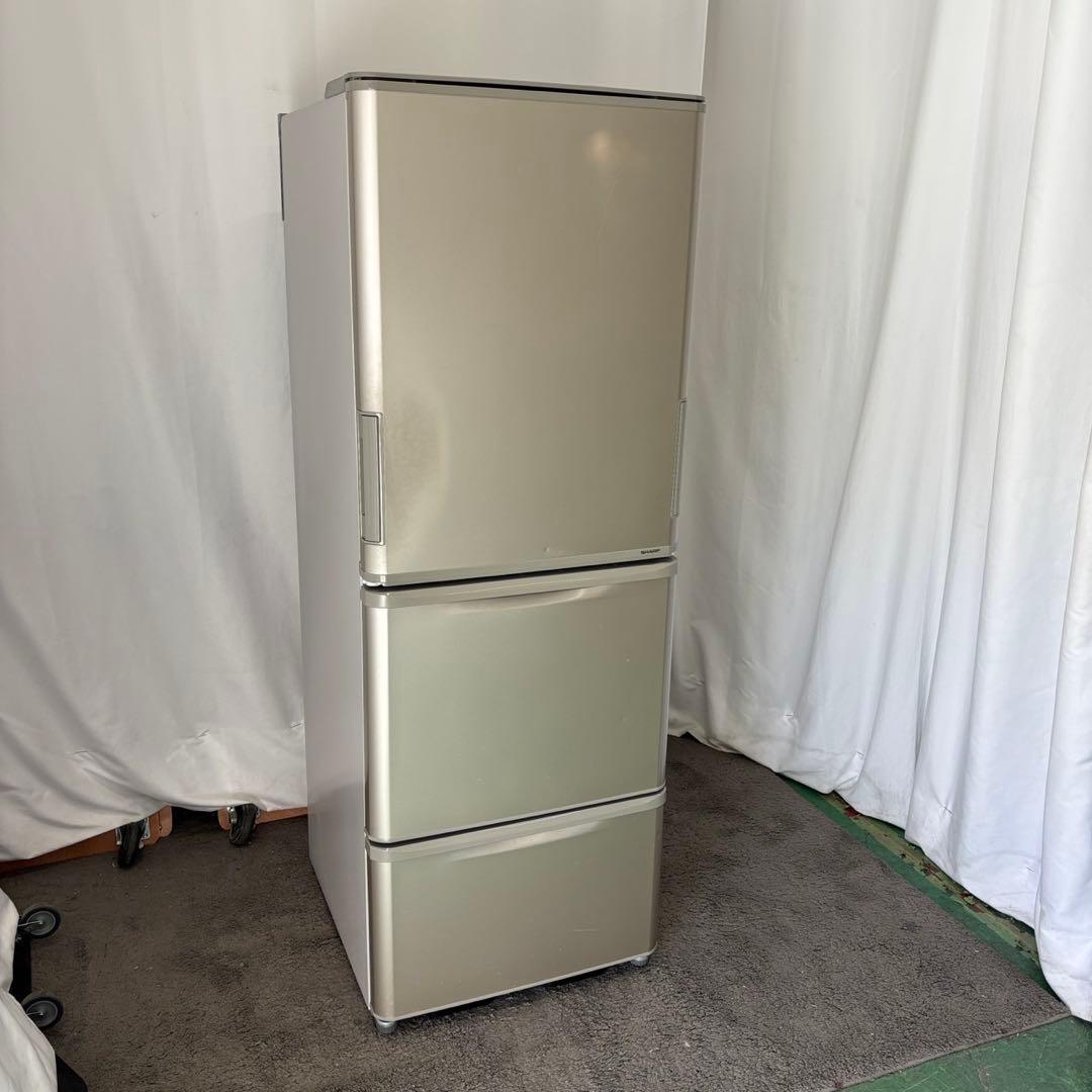 858　SHARP　冷蔵庫　大型　300-400ℓ　両開き　中古　安い　設置無料
