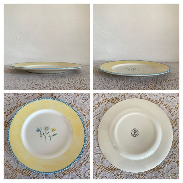  STAFFORD プレート 2枚 イギリス製 陶磁器 ボタニカル花柄