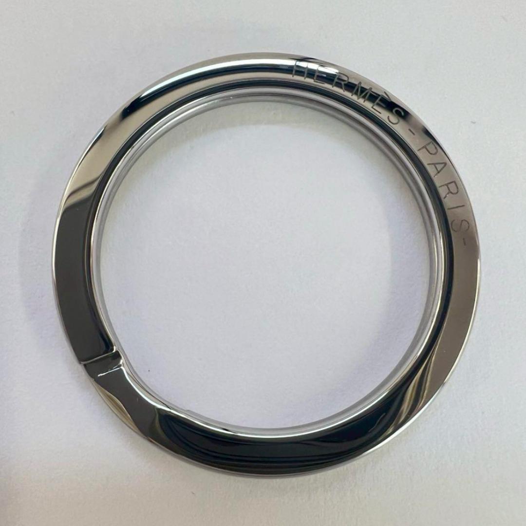 新品未使用　HERMES エルメス　Hトゥ・スピード　シルバー　キーリング