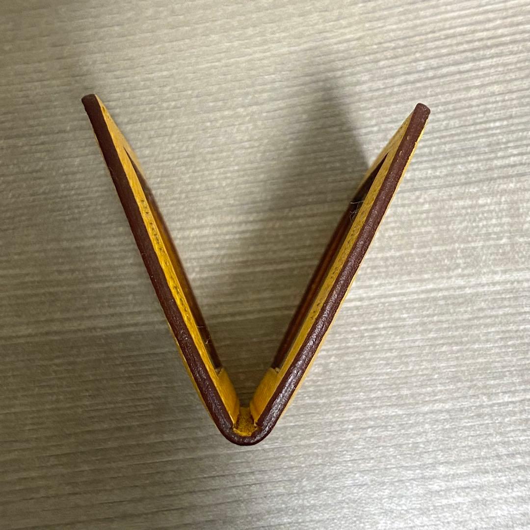 【HERMES】エルメス ミニフォトケース レザー イエロー　箱付