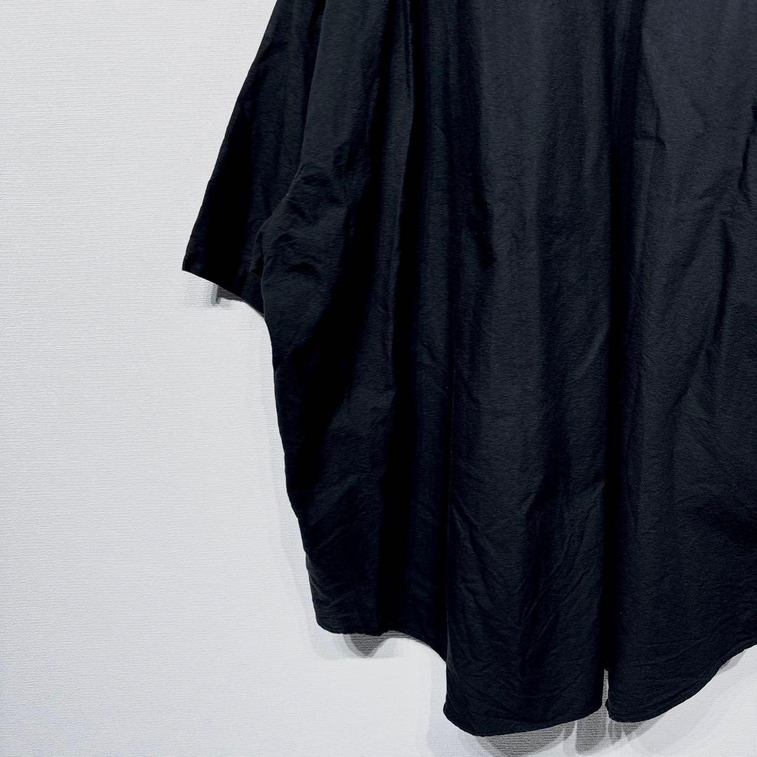 Graphpaper グラフペーパー バンドカラーシャツ ブラック コットン