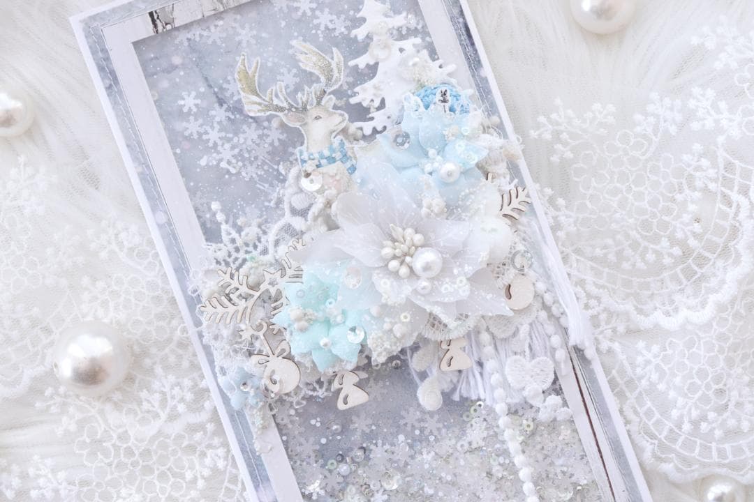 WINTER ❄グリーティングカード♡シェイカー