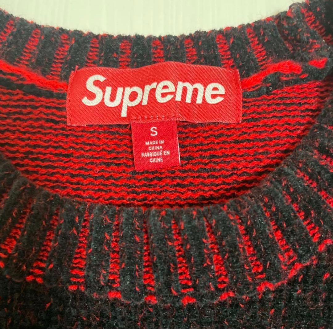SUPREME Contrast Arc Sweater サイズS