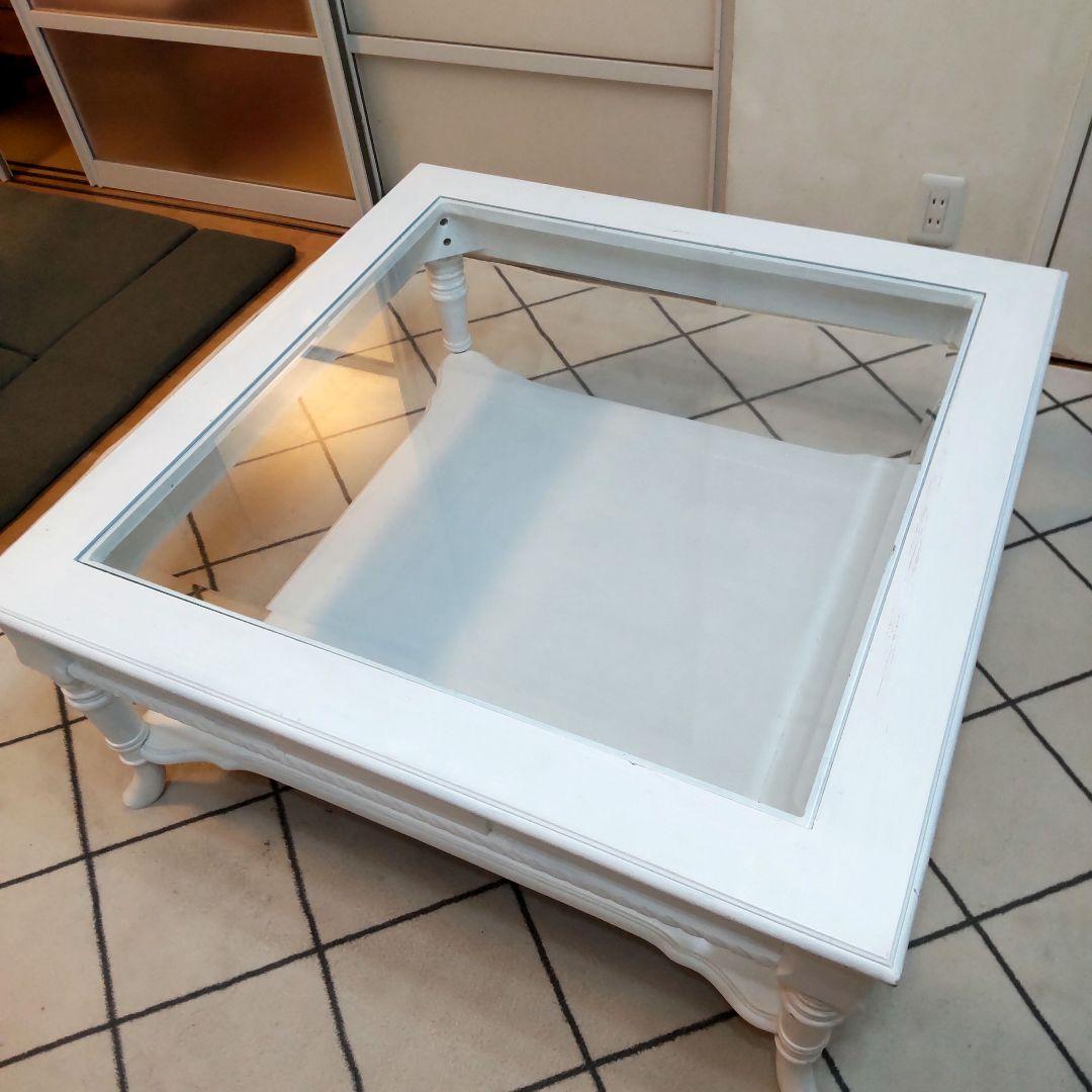 ガラスセンターテーブル カントリーコーナCountry Corner