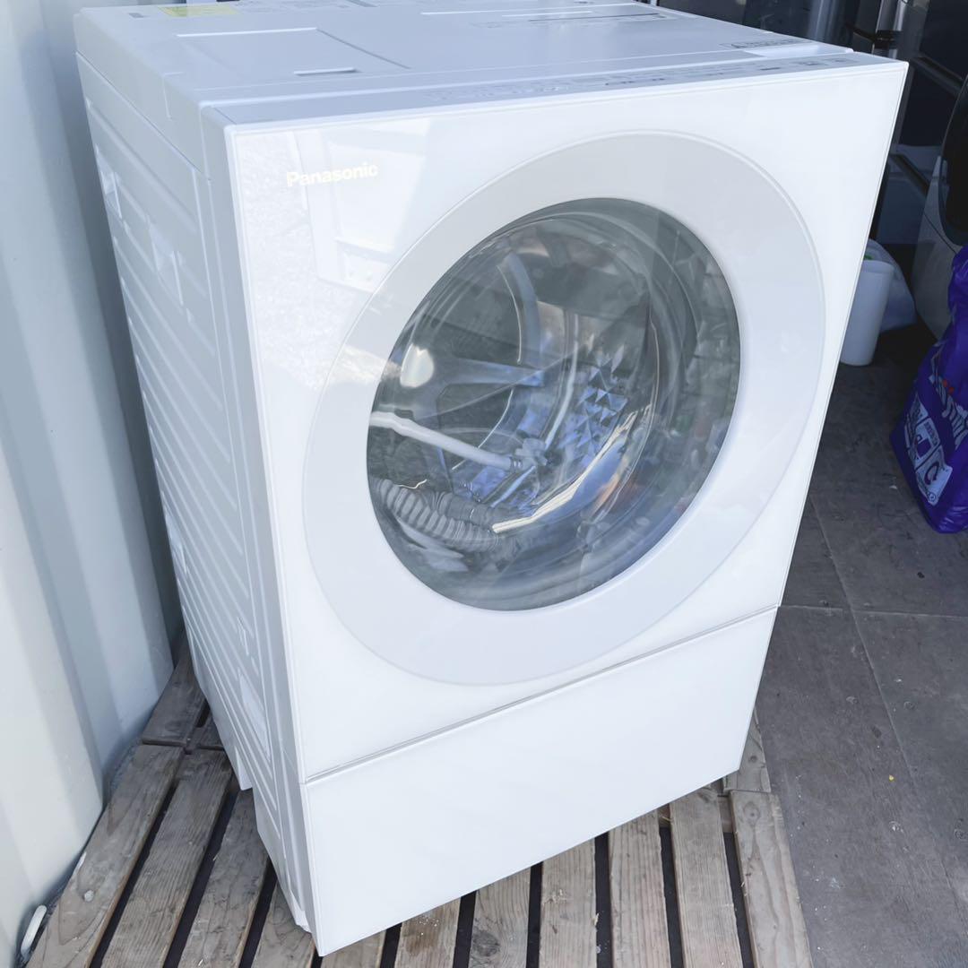 取付無料！パナソニック キューブル 熱乾燥搭載おしゃれホワイトインテリア洗濯機