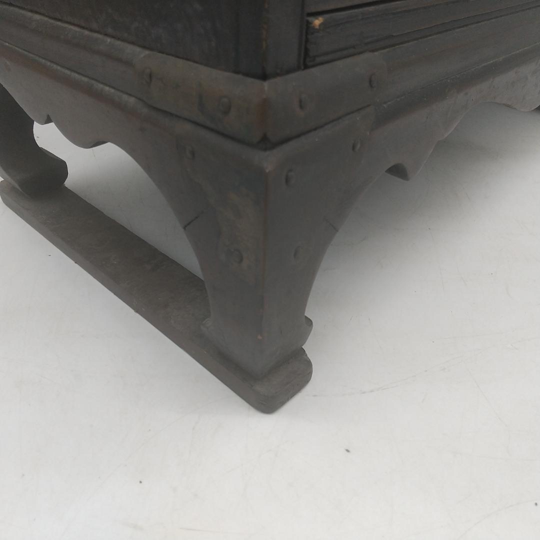 2664番 木製 李朝 薬箪笥 時代箪笥 アンティーク風キャビネット