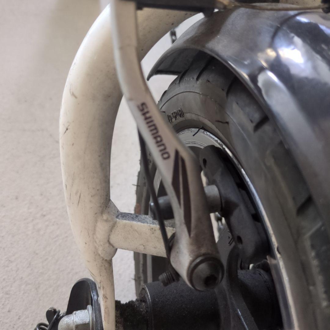 折りたたみ自転車 nanoo ホワイト Shimanoギア