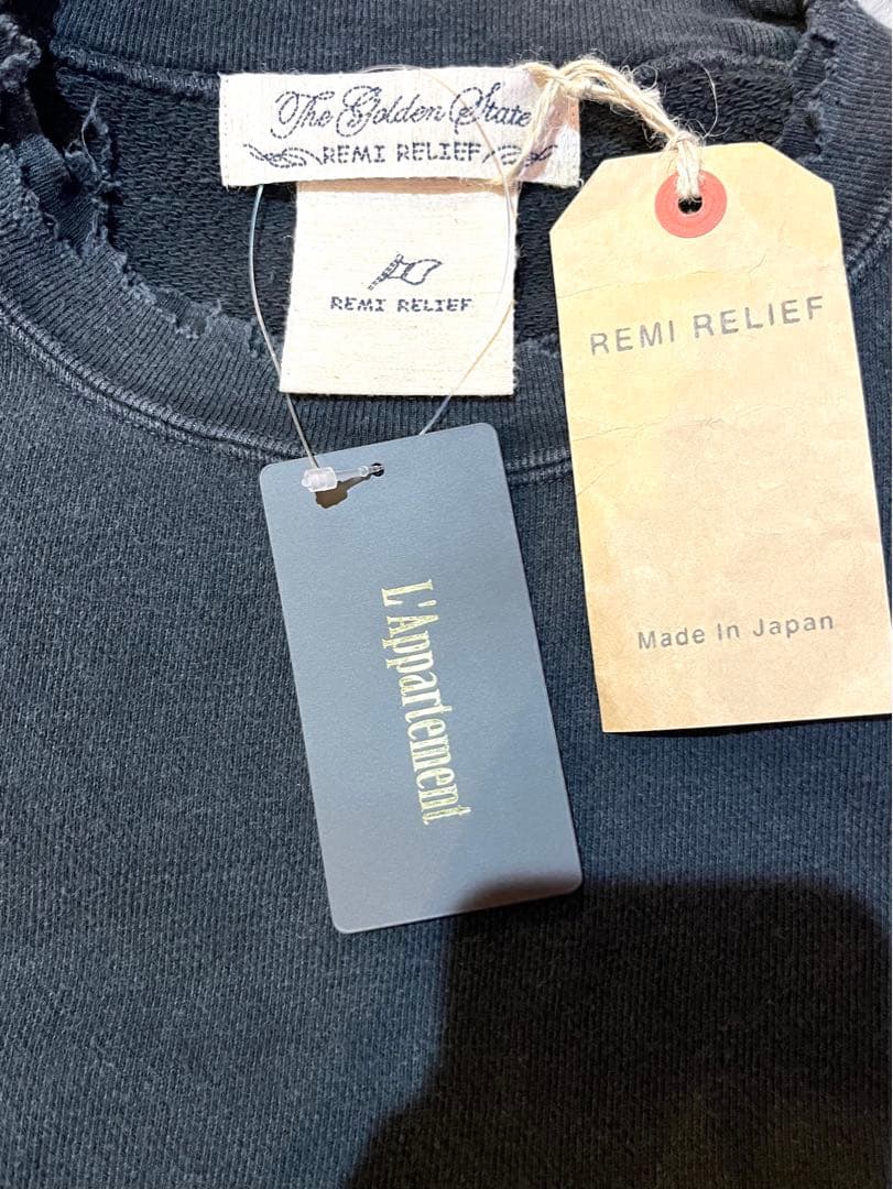新品　REMI RERIEF アパルトモン　CREW NECK SWEAT