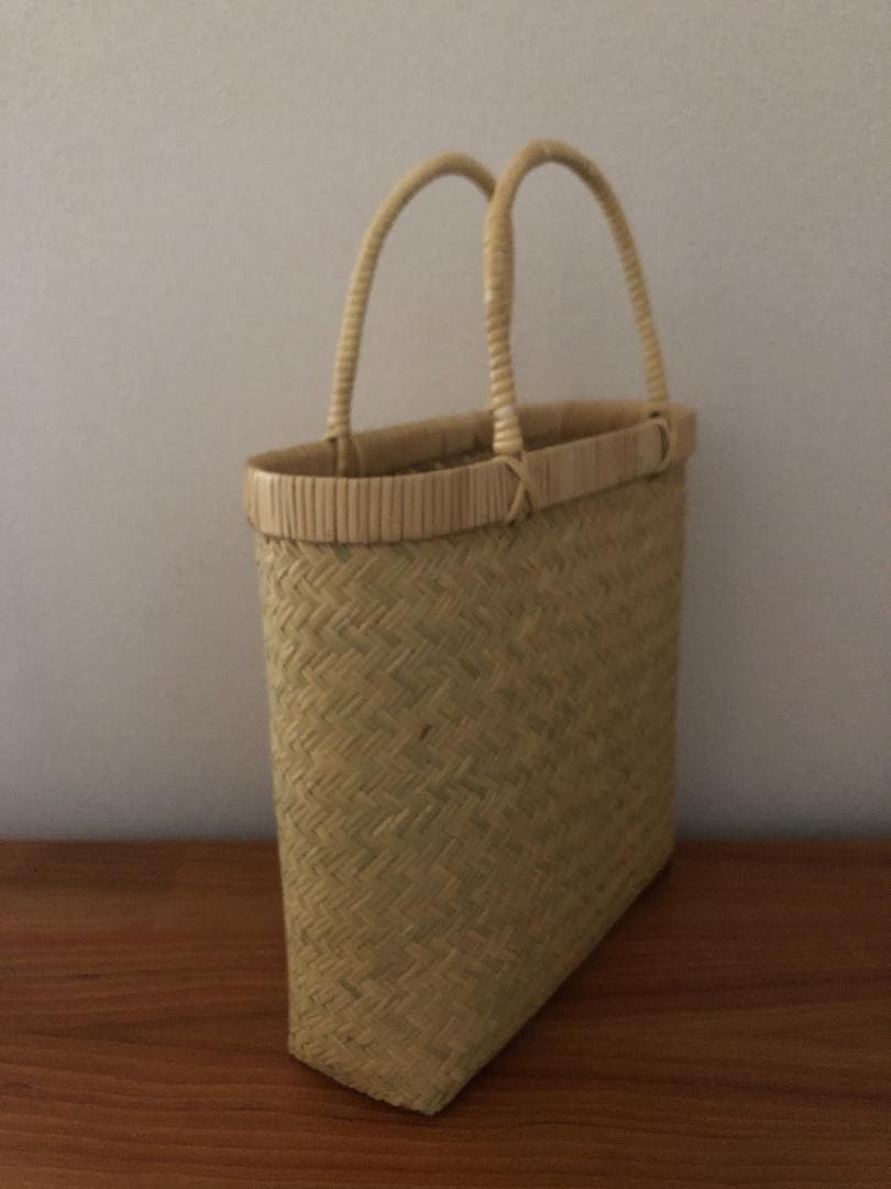 最終値下げ！新品♪　鳥越竹細工　おしゃれバッグ　手提げかご
