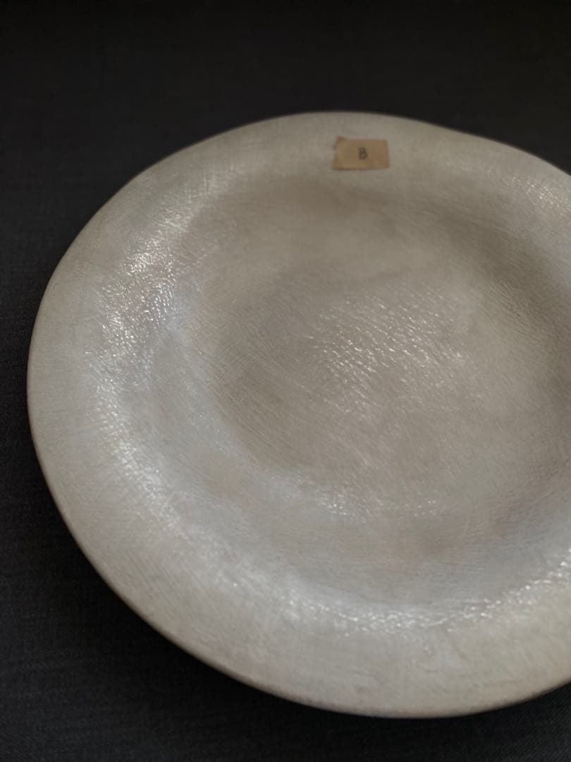 《お値下げ》田中直純さん　美品　銀彩プレート24cm×2枚