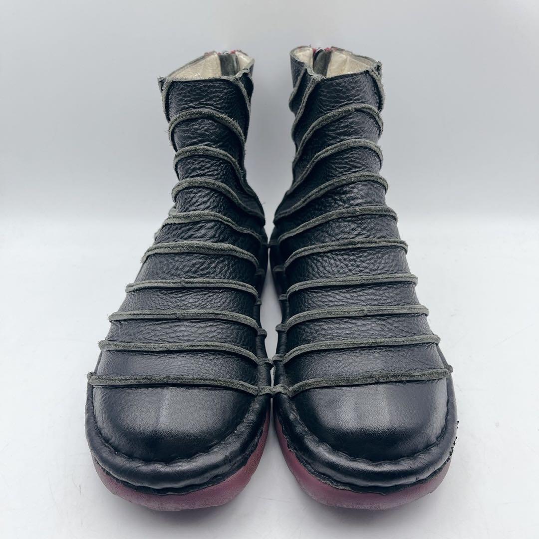 大人気❗️Estacion エスタシオン サイドジップ 黒 ショートブーツ L