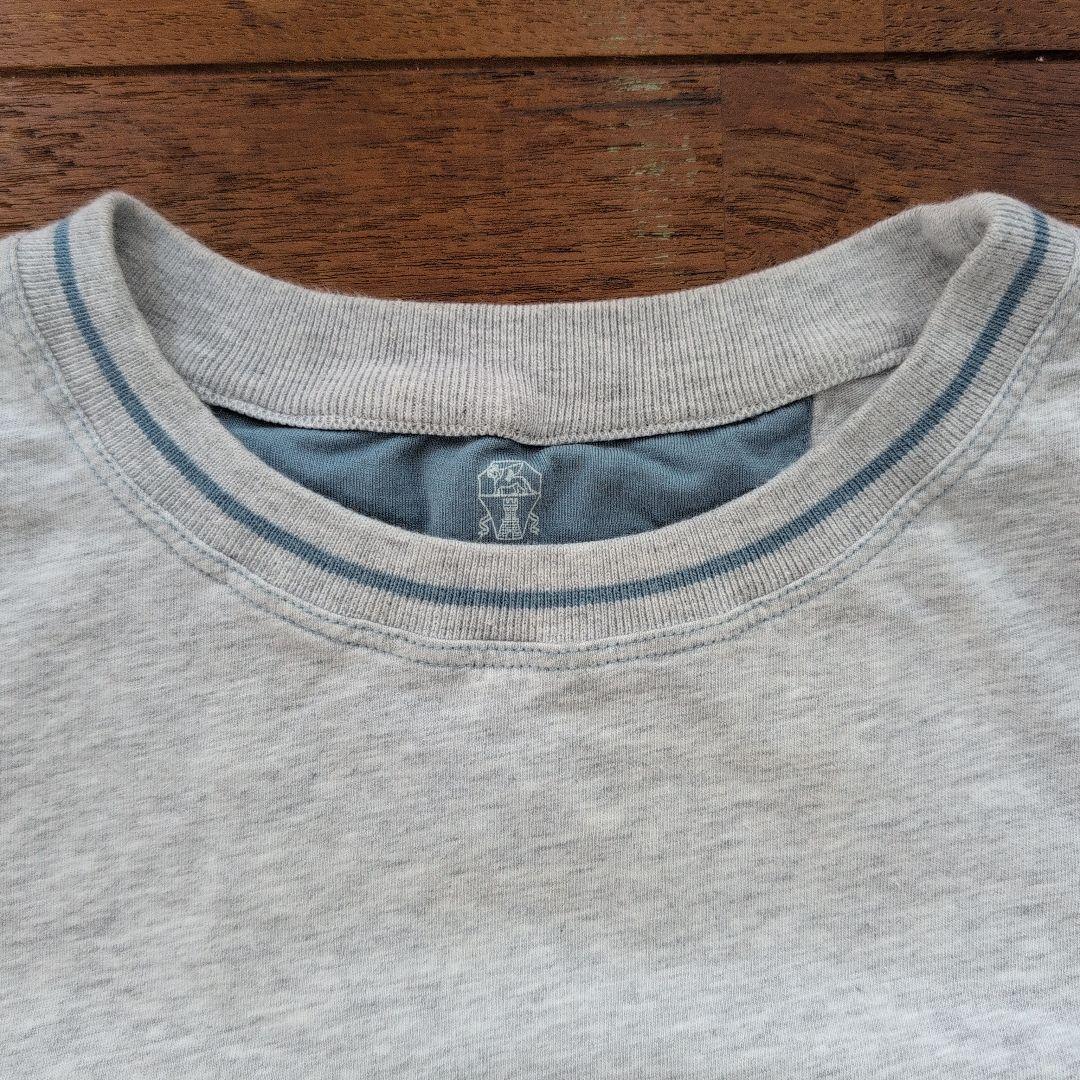 ブルネロクチネリ　ボーイズＴシャツセット(カーキ＆グレー)１２Ｙ