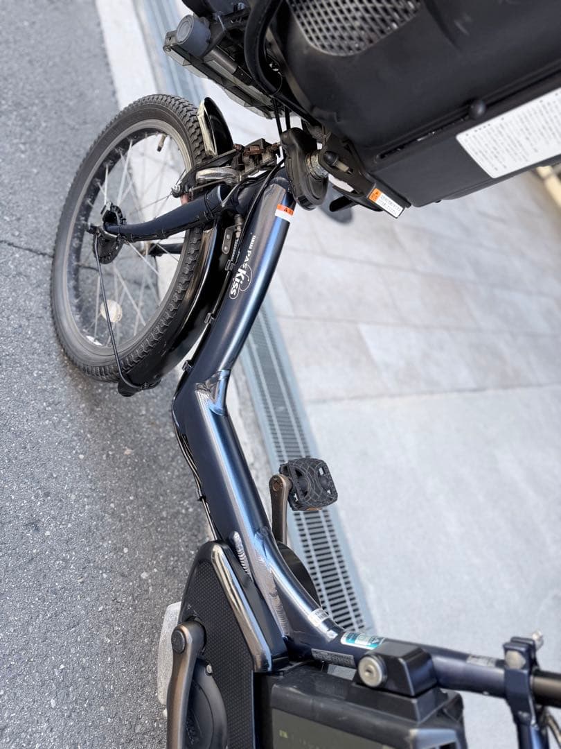 大阪府　子供乗せ　ヤマハ　電動アシスト自転車 チャイルドシート付き