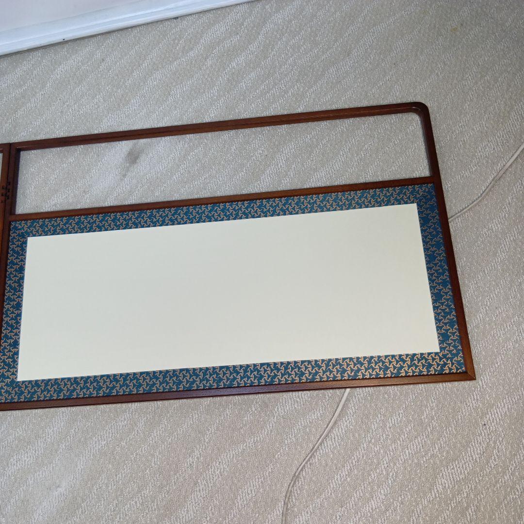 【美品】風炉先屏風　網代貼　両面　桑材　風炉　屏風