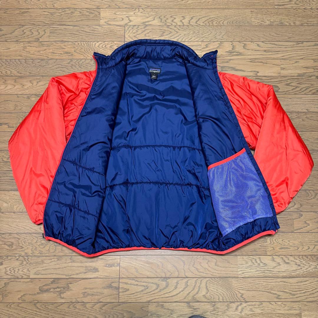 プ*す様 PATAGONIA パフボール ジャケット L レッド ネイビー 中古