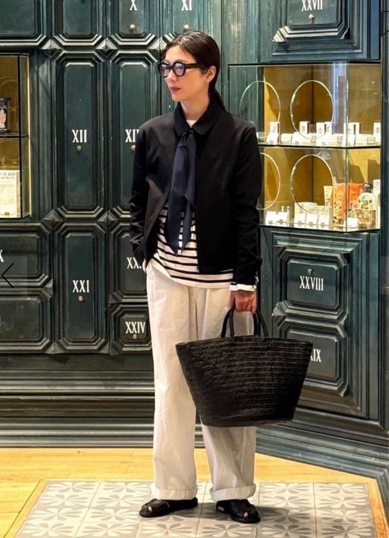 美品◾️Aeta BASKET L レザーバスケット