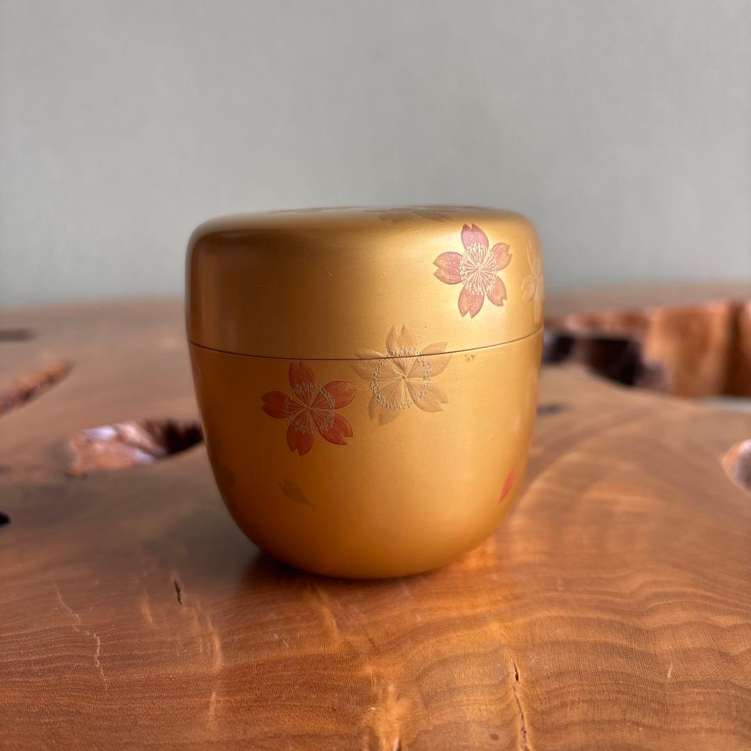 金地 桜 大棗 孝泉造 茶道具 共箱