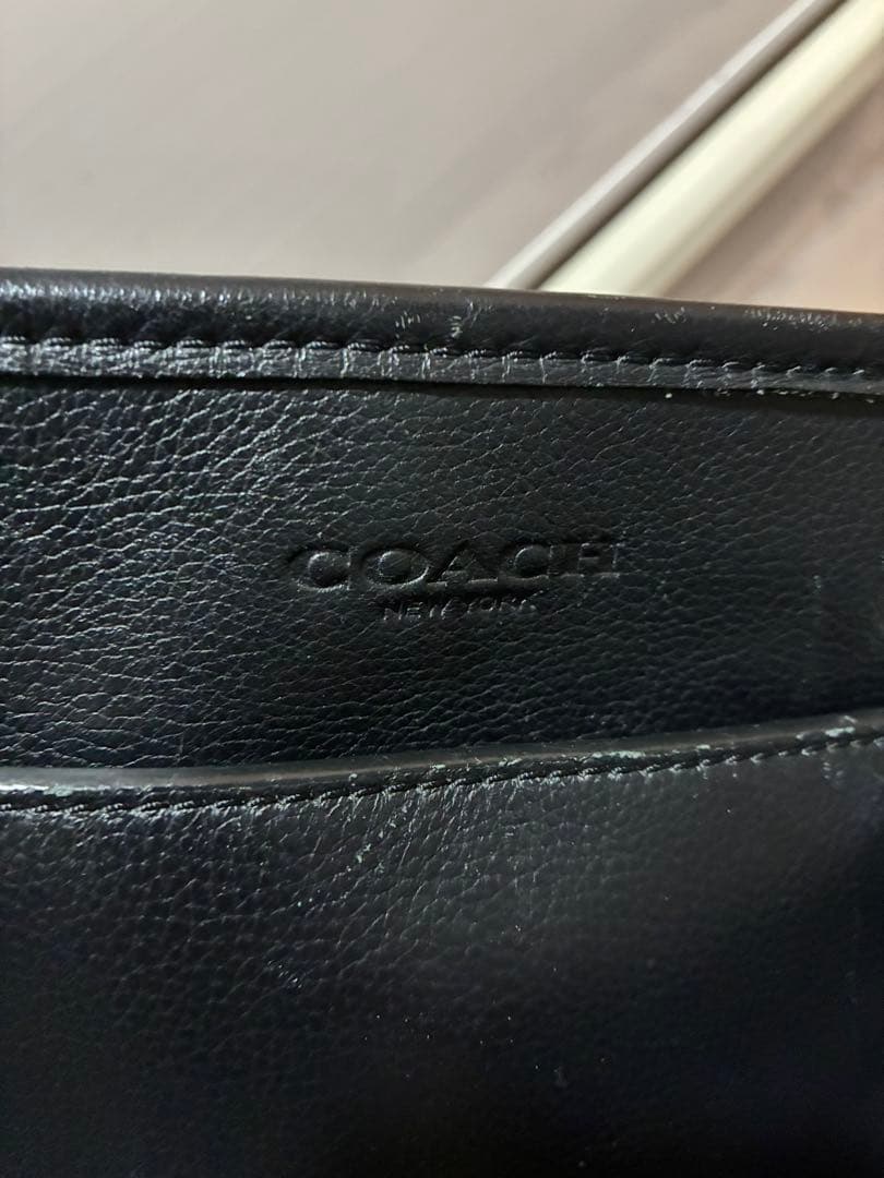 ち*@様 t*e様 COACH ブラック ビジネスバッグ A1724-FB475