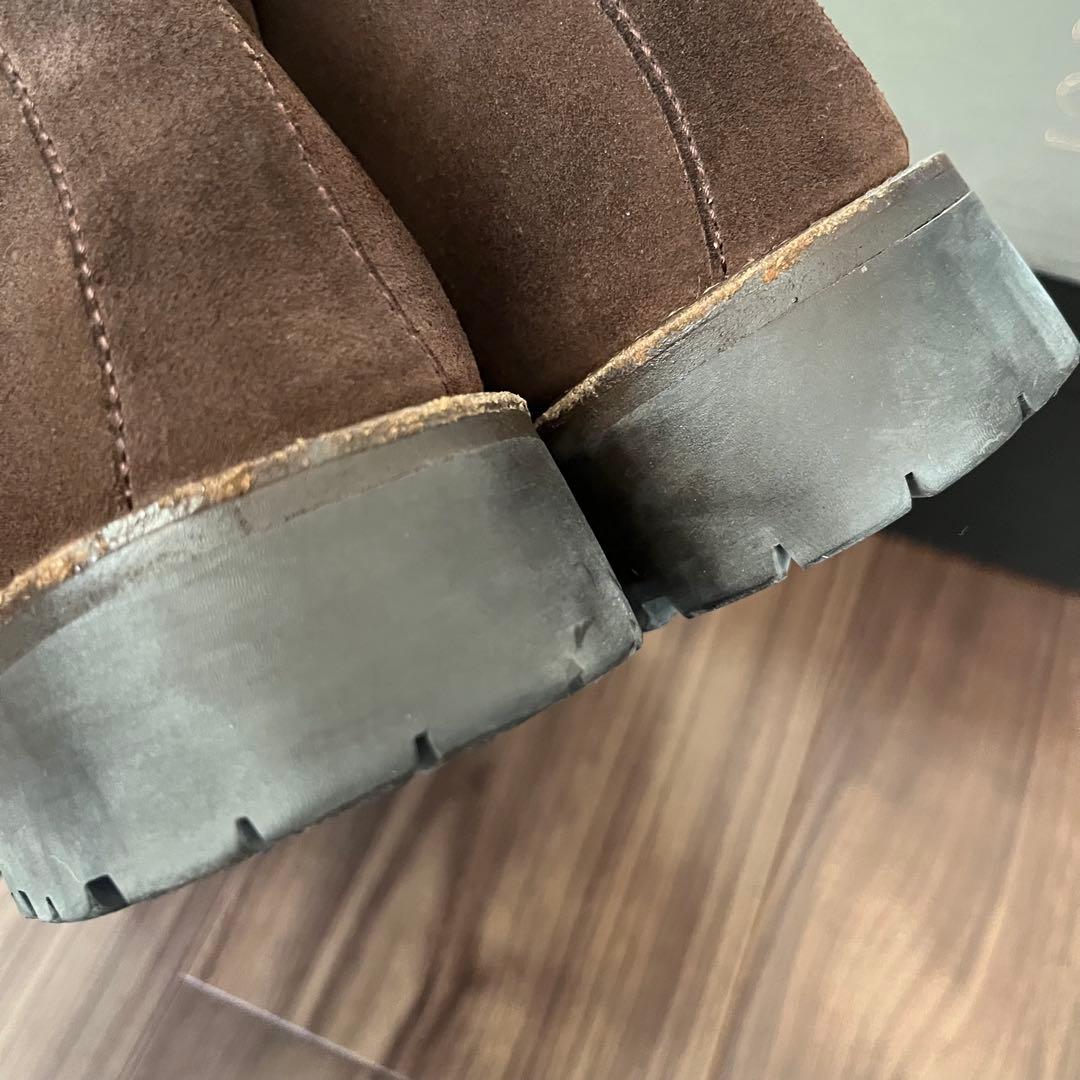 GUCCI ブラウン 茶 チャッカブーツ ホースビット スエード 39 1/2