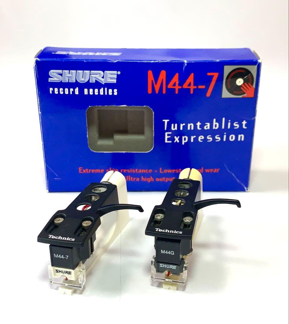 SHURE M44G M44-7カートリッジ Technicsヘッドシェルセット