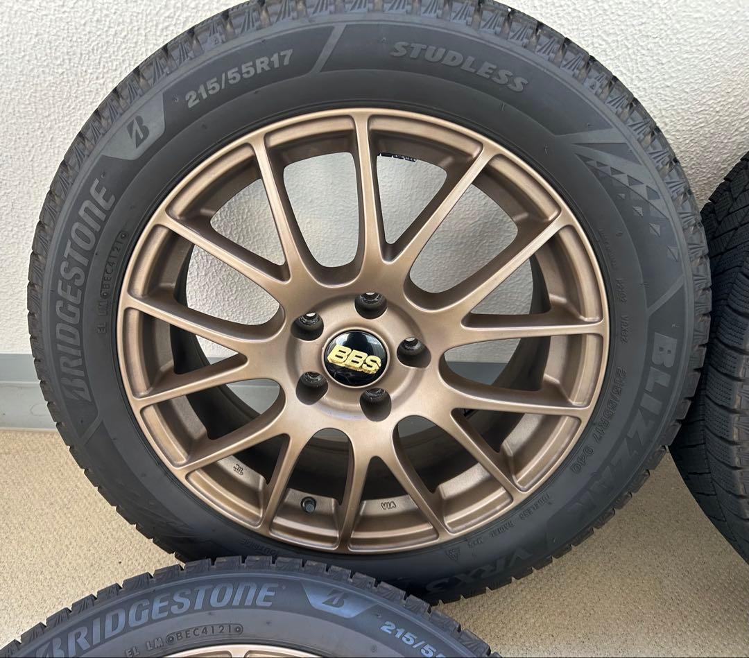 BBS風 スタッドレス ホイールセット ブリヂストンVRX3 215/55R17
