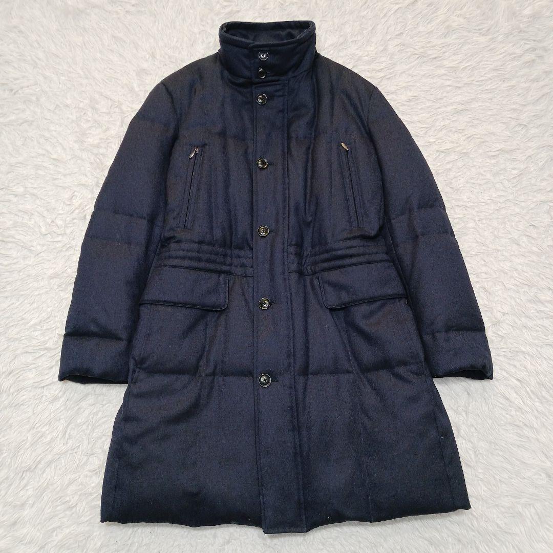 ✨極美品✨サンヨーコート　2WAY　ダウンコート　ビジカジ　ネイビー　L