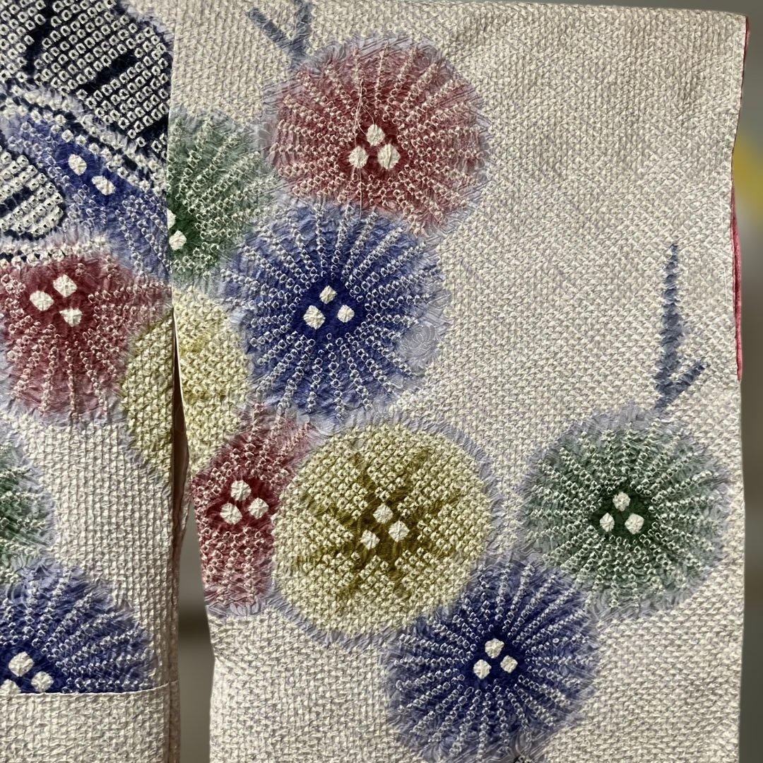 藤娘きぬたや　正絹　四つ身着物