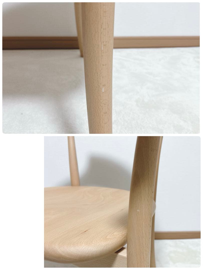 【新品】 飛騨産業　クレセント　アームチェア　ビーチ　保証書付　2025年購入