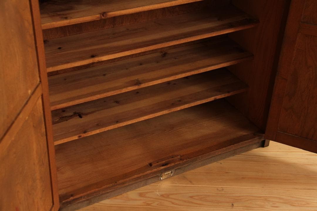 棚　キャビネット　木製　7段　高さ97.5㎝　アンティーク　古道具　古家具