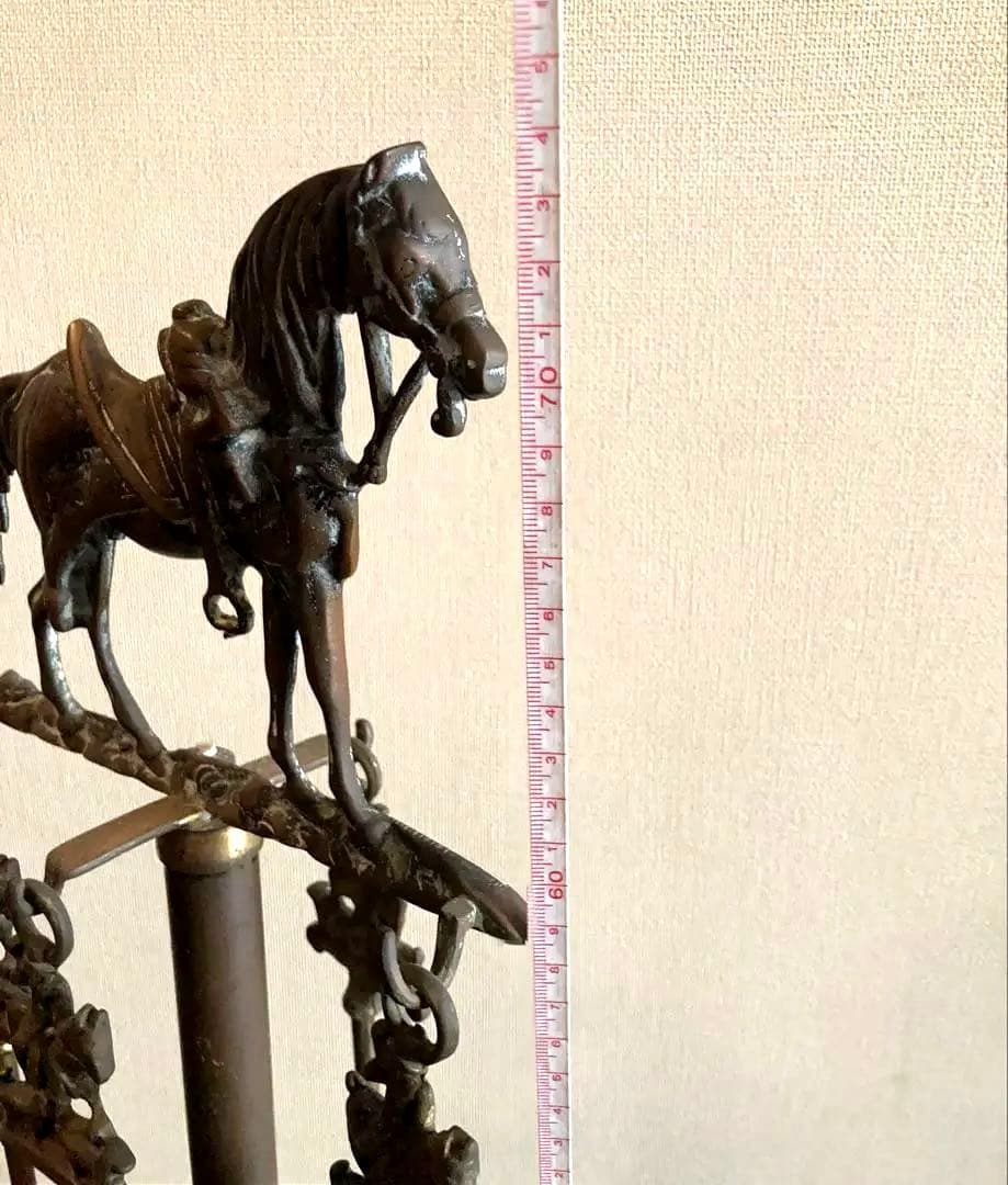 英国製ヴィンテージ 馬デザインのファイヤーツール 暖炉用火かき棒