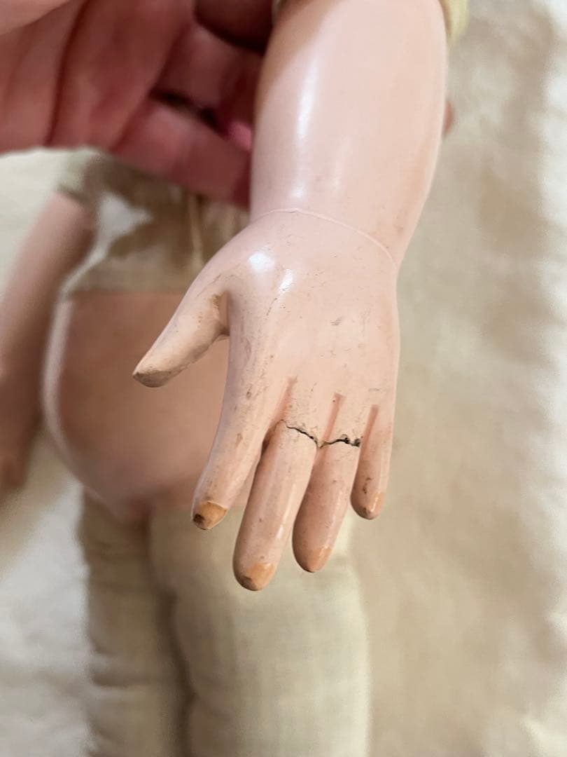 市松人形　鳴き人形　48センチ　アンティークドール