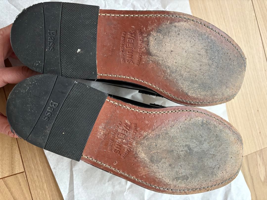 Weejuns ローファー ブラック/ホワイト 9M