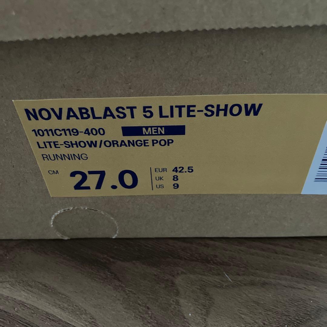 【27.0㎝新品】ASICS NOVABLAST 5 ノヴァブラスト5 2E