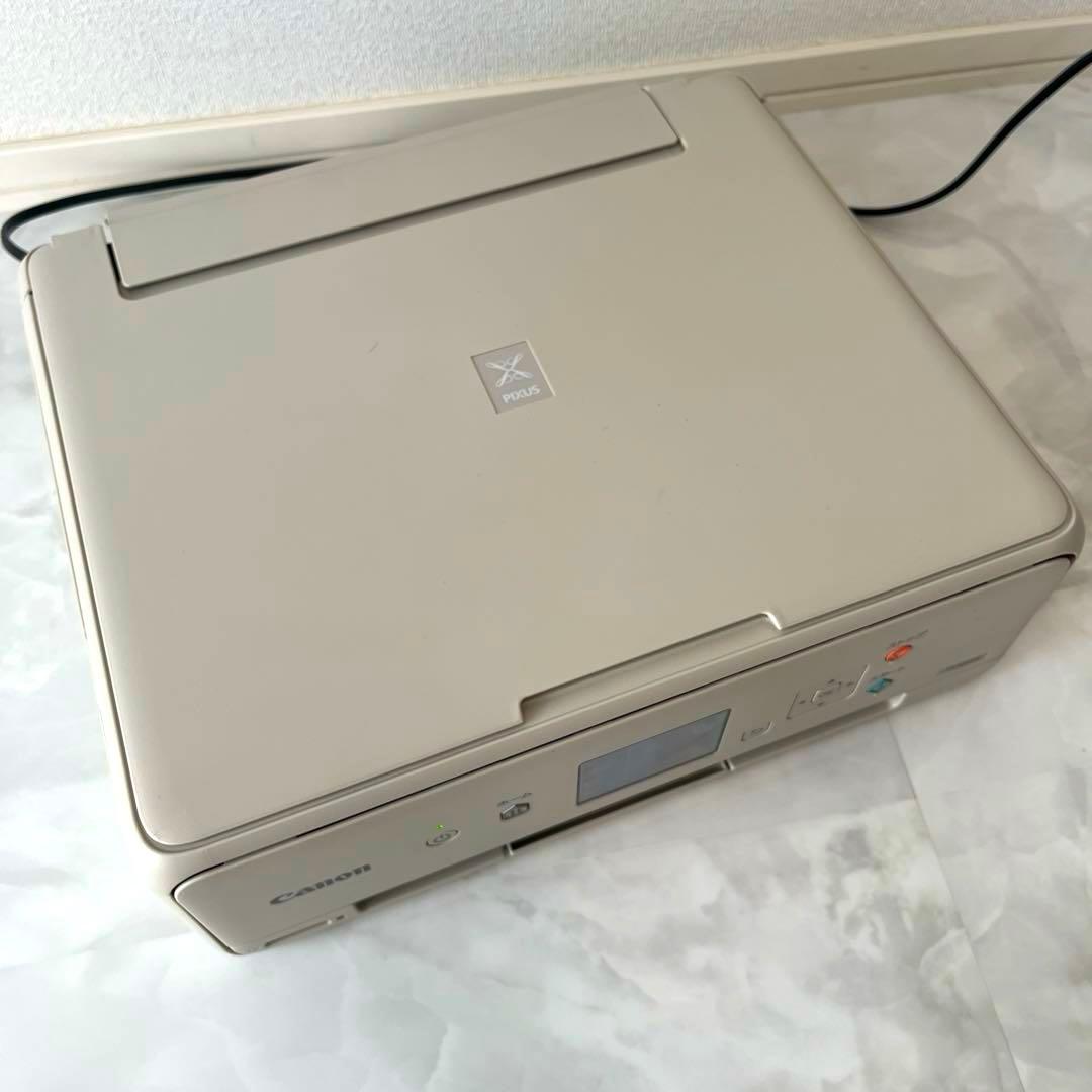 キャノンプリンター複合機TS5030S美品　新品互換インク、ケーブル付Canon