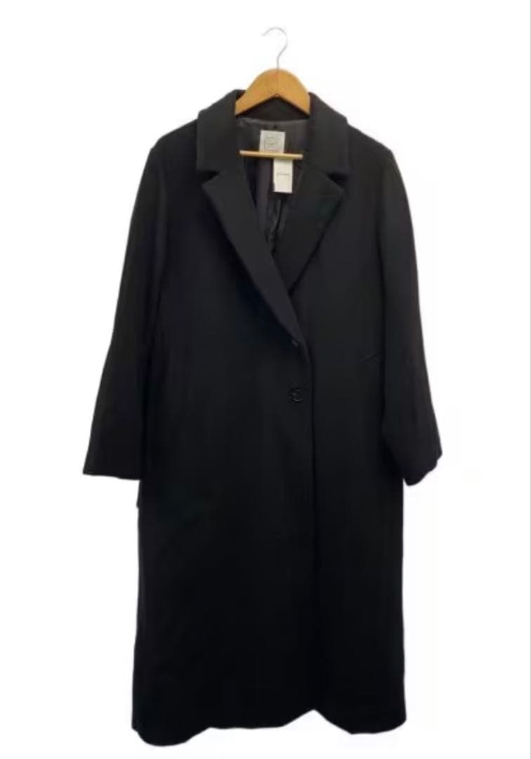 【未使用品】crewre ウールロングコート　size3 ブラック