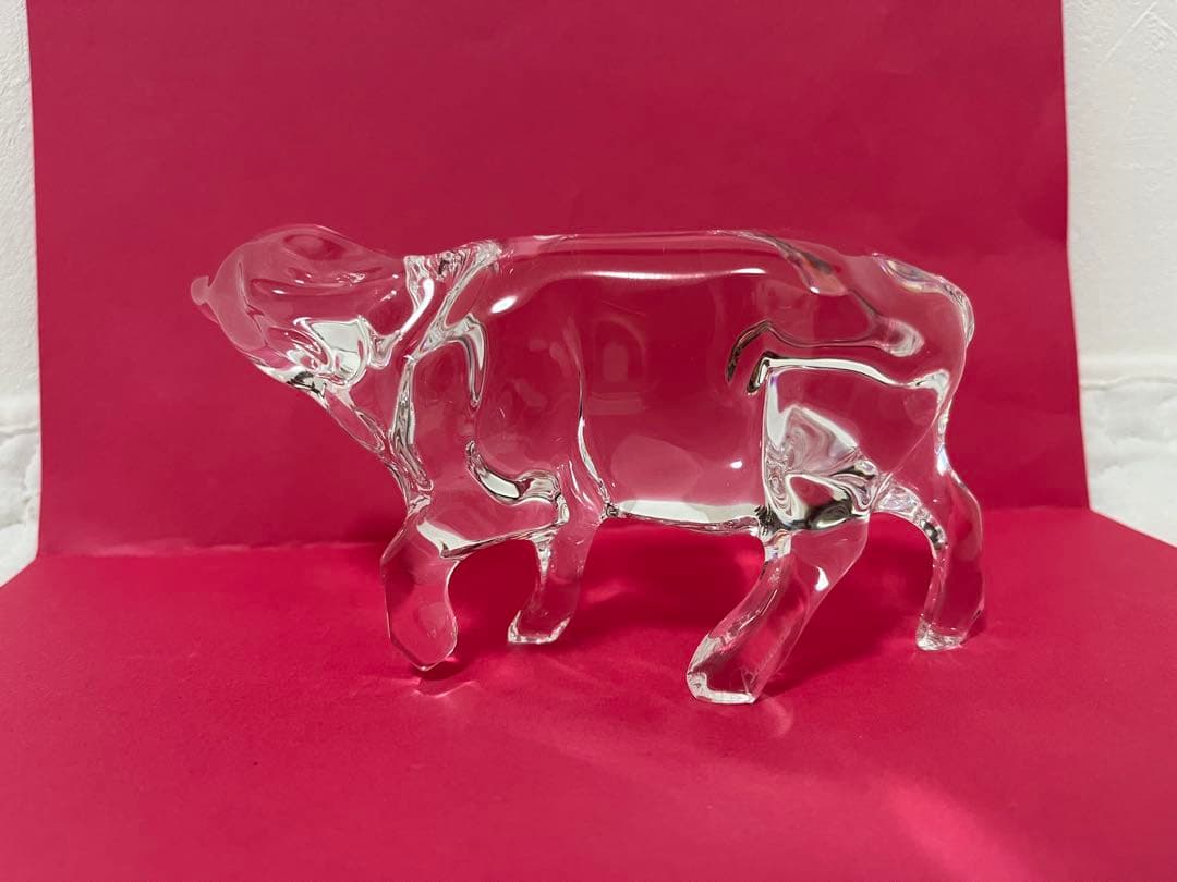 【まとめ買い歓迎】美品 Baccarat バカラ 干支オーナメント 丑 牛 ウシ
