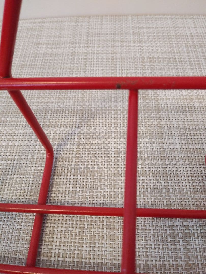 最終価格！ グラスキャディー　ワイヤーラック　赤色