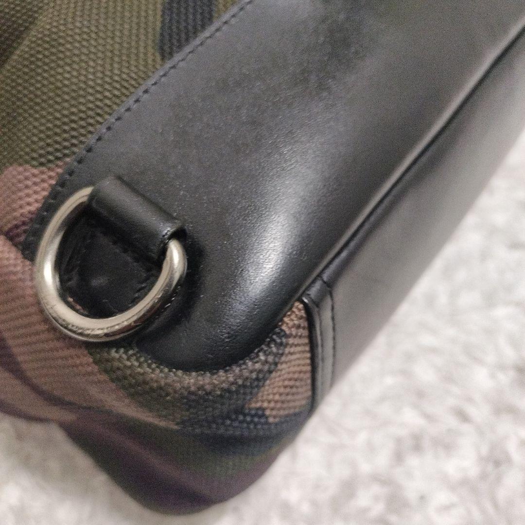 COACH ビジネスバッグ 3way 迷彩 キャンバス レザー 美品